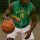 Custom Cameroon Basketball Sleeveless Zip Hoodie Go Indomitable Lions - African Pride