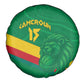 Custom Cameroon Basketball Spare Tire Cover Go Indomitable Lions - African Pride