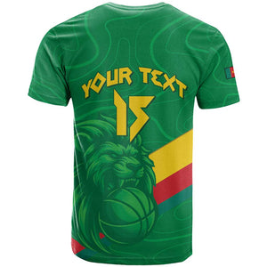 Custom Cameroon Basketball T shirt Go Indomitable Lions - African Pride
