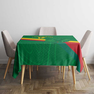 Custom Cameroon Basketball Tablecloth Go Indomitable Lions - African Pride