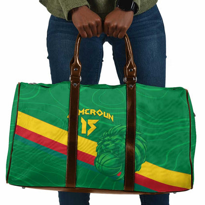 Custom Cameroon Basketball Travel Bag Go Champions Indomitable Lions
