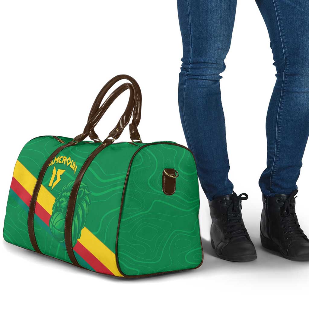 Custom Cameroon Basketball Travel Bag Go Champions Indomitable Lions