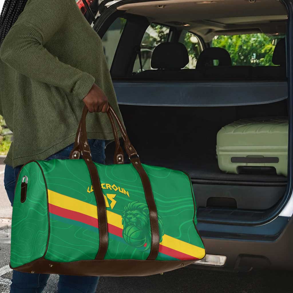 Custom Cameroon Basketball Travel Bag Go Champions Indomitable Lions