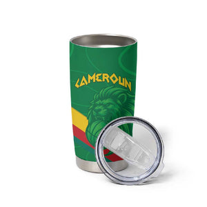 Custom Cameroon Basketball Tumbler Cup Go Indomitable Lions - African Pride