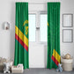 Custom Cameroon Basketball Window Curtain Go Indomitable Lions - African Pride
