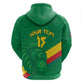 Custom Cameroon Basketball Zip Hoodie Go Indomitable Lions - African Pride