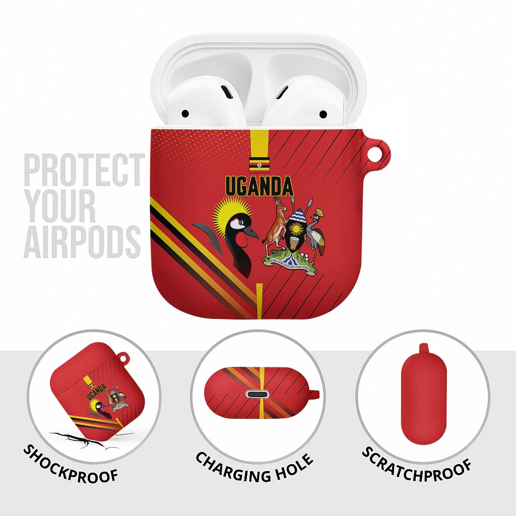 Uganda Basketball AirPods Case Go Silverbacks