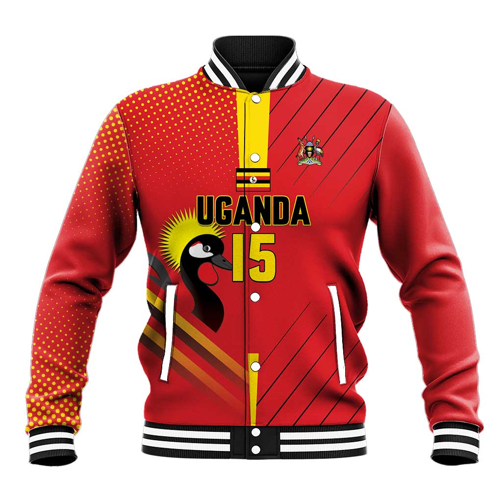 Custom Uganda Basketball Baseball Jacket Go Champions Silverbacks - African Pride
