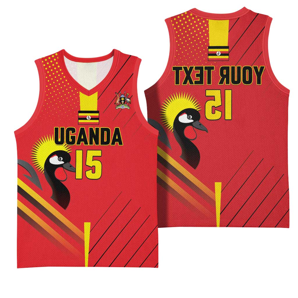 Custom Uganda Basketball Basketball Jersey Go Champions Silverbacks - African Pride