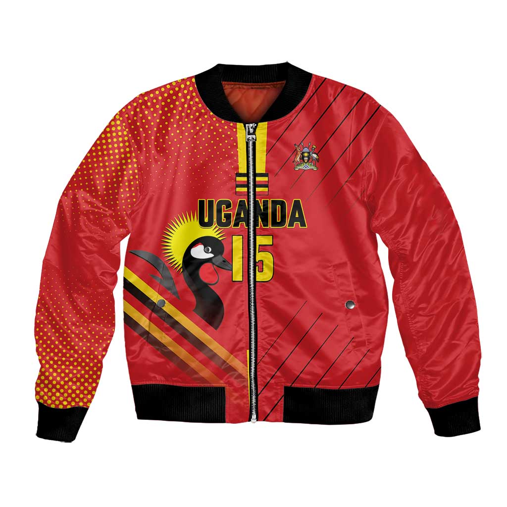 Custom Uganda Basketball Bomber Jacket Go Champions Silverbacks - African Pride