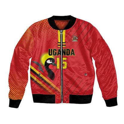 Custom Uganda Basketball Bomber Jacket Go Champions Silverbacks - African Pride