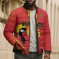 Custom Uganda Basketball Bomber Puffer Jacket Go Silverbacks