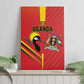 Uganda Basketball Canvas Wall Art Go Champions Silverbacks - African Pride