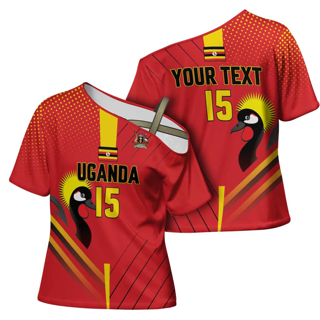 Custom Uganda Basketball Cross Shoulder Shirt Go Silverbacks