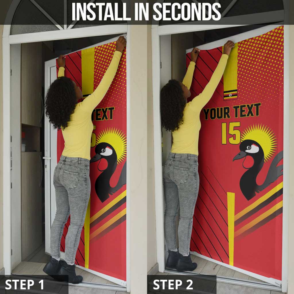 Custom Uganda Basketball Door Cover Go Silverbacks
