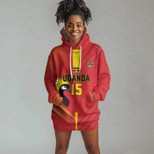 Custom Uganda Basketball Hoodie Dress Go Champions Silverbacks - African Pride