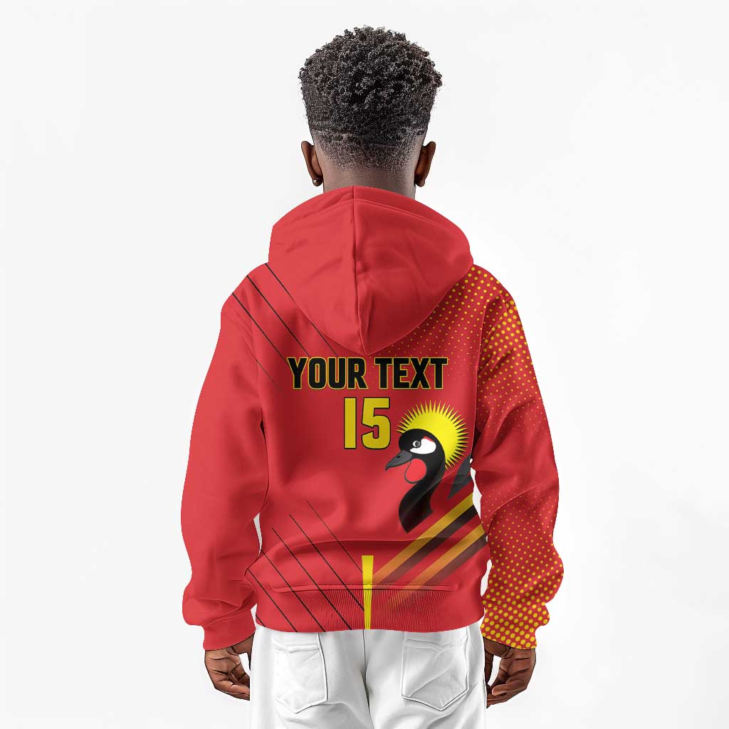 Custom Uganda Basketball Kid Hoodie Go Champions Silverbacks - African Pride