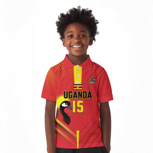 Custom Uganda Basketball Kid Polo Shirt Go Champions Silverbacks - African Pride