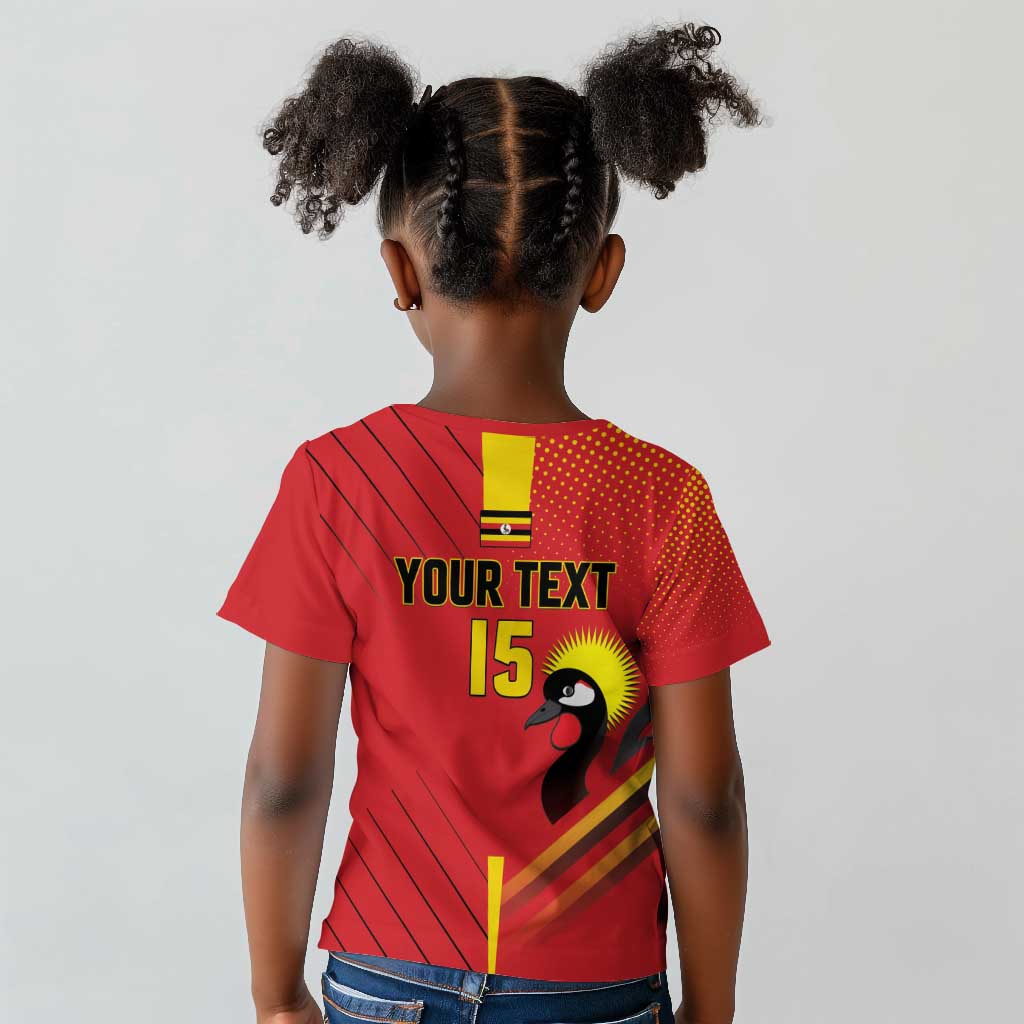 Custom Uganda Basketball Kid T shirt Go Champions Silverbacks - African Pride