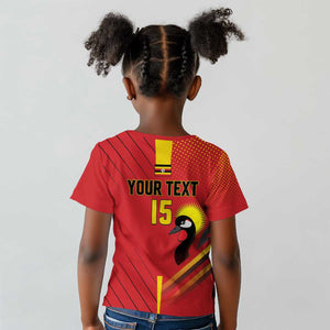 Custom Uganda Basketball Kid T shirt Go Champions Silverbacks - African Pride