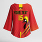 Custom Uganda Basketball Kimono Sleeve Blouse Go Silverbacks