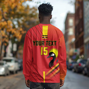 Custom Uganda Basketball Long Sleeve Shirt Go Champions Silverbacks - African Pride