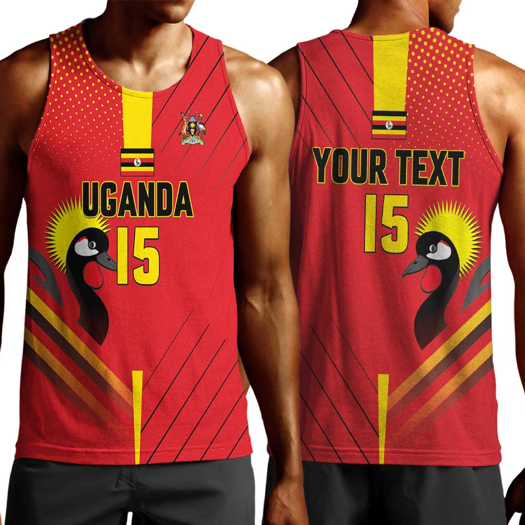 Custom Uganda Basketball Men Tank Top Go Champions Silverbacks - African Pride