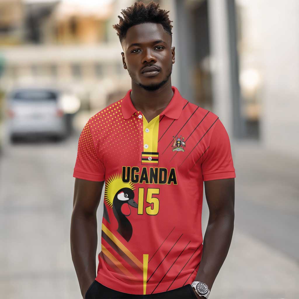 Custom Uganda Basketball Polo Shirt Go Champions Silverbacks - African Pride