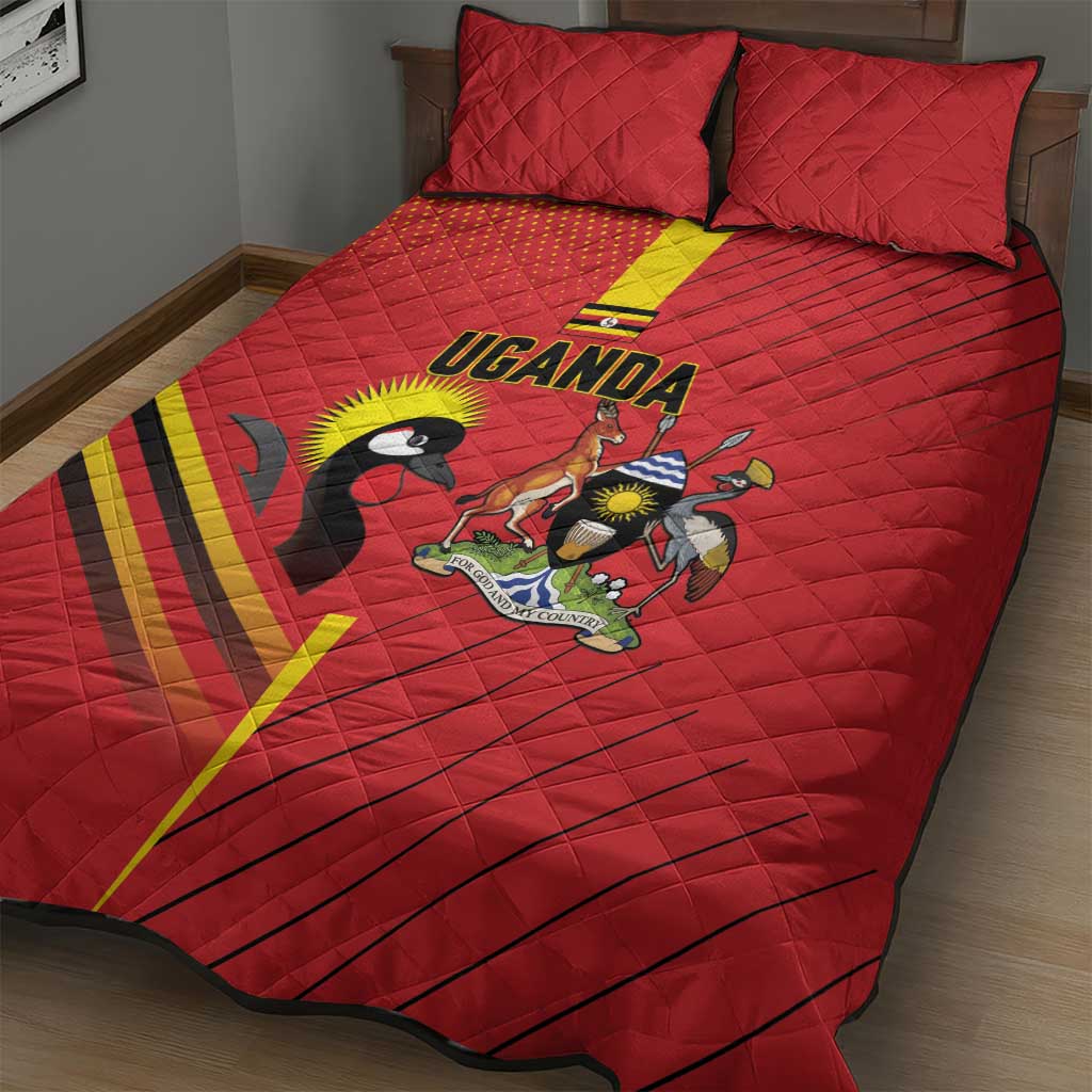 Uganda Basketball Quilt Bed Set Go Champions Silverbacks - African Pride