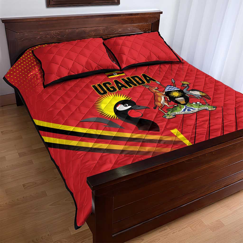 Uganda Basketball Quilt Bed Set Go Champions Silverbacks - African Pride