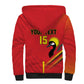 Custom Uganda Basketball Sherpa Hoodie Go Champions Silverbacks - African Pride