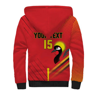 Custom Uganda Basketball Sherpa Hoodie Go Champions Silverbacks - African Pride