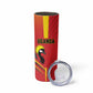 Custom Uganda Basketball Skinny Tumbler Go Champions Silverbacks - African Pride
