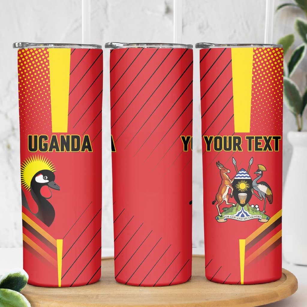 Custom Uganda Basketball Skinny Tumbler Go Champions Silverbacks - African Pride