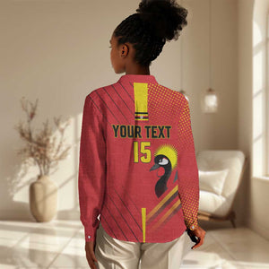 Custom Uganda Basketball Women Casual Shirt Go Champions Silverbacks - African Pride