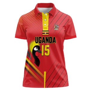 Custom Uganda Basketball Women Polo Shirt Go Champions Silverbacks - African Pride