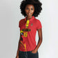Custom Uganda Basketball Women Polo Shirt Go Champions Silverbacks - African Pride