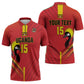 Custom Uganda Basketball Zipper Polo Shirt Go Silverbacks