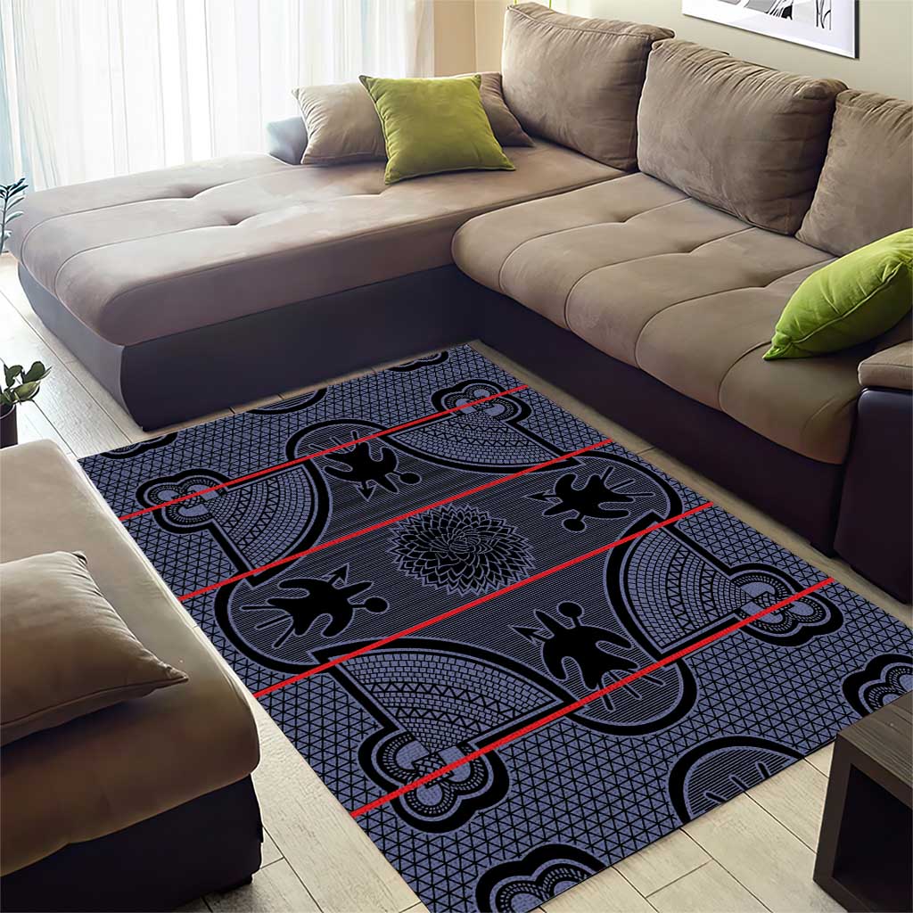 Basotho Blanket Area Rug Lesotho Seanamarena Heritage - Serenity - African Pride
