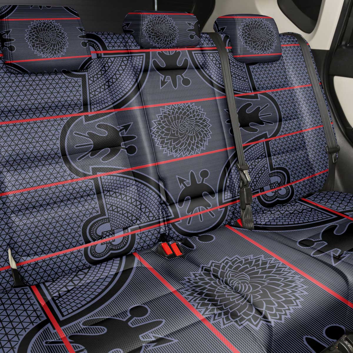 Basotho Blanket Back Car Seat Cover Lesotho Seanamarena Heritage - Serenity - African Pride