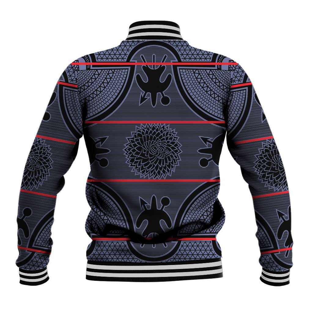 Basotho Blanket Baseball Jacket Lesotho Seanamarena Heritage - Serenity - African Pride