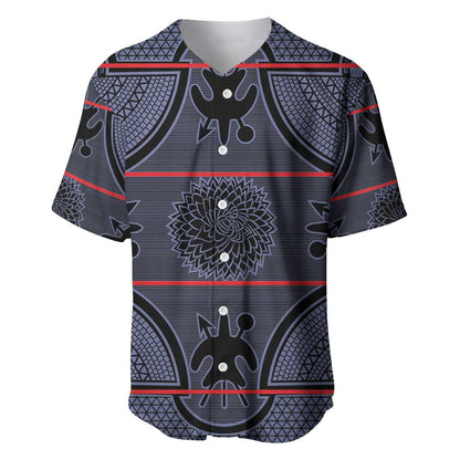 Basotho Blanket Baseball Jersey Lesotho Seanamarena Heritage - Serenity - African Pride