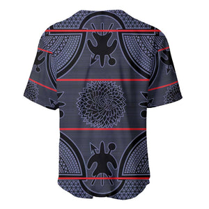 Basotho Blanket Baseball Jersey Lesotho Seanamarena Heritage - Serenity - African Pride
