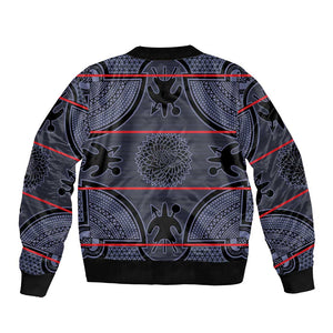 Basotho Blanket Bomber Jacket Lesotho Seanamarena Heritage - Serenity - African Pride