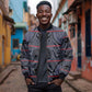 Basotho Blanket Bomber Jacket Lesotho Seanamarena Heritage - Serenity - African Pride