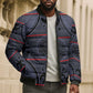 Lesotho Seanamarena Bomber Puffer Jacket Basotho Traditional Blanket Style - Serenity