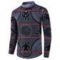 Lesotho Seanamarena Button Sweatshirt Basotho Traditional Blanket Style - Serenity