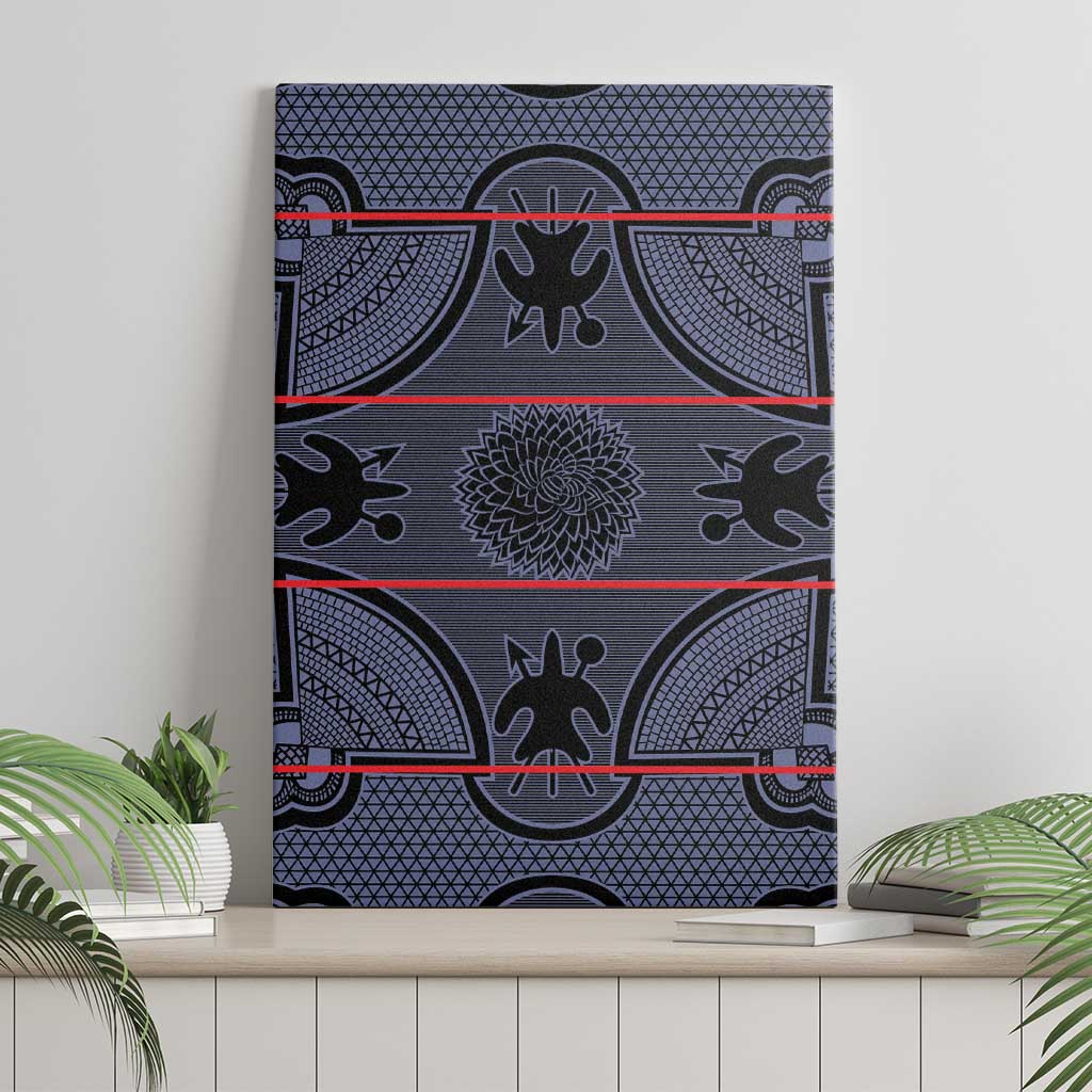 Basotho Blanket Canvas Wall Art Lesotho Seanamarena Heritage - Serenity - African Pride