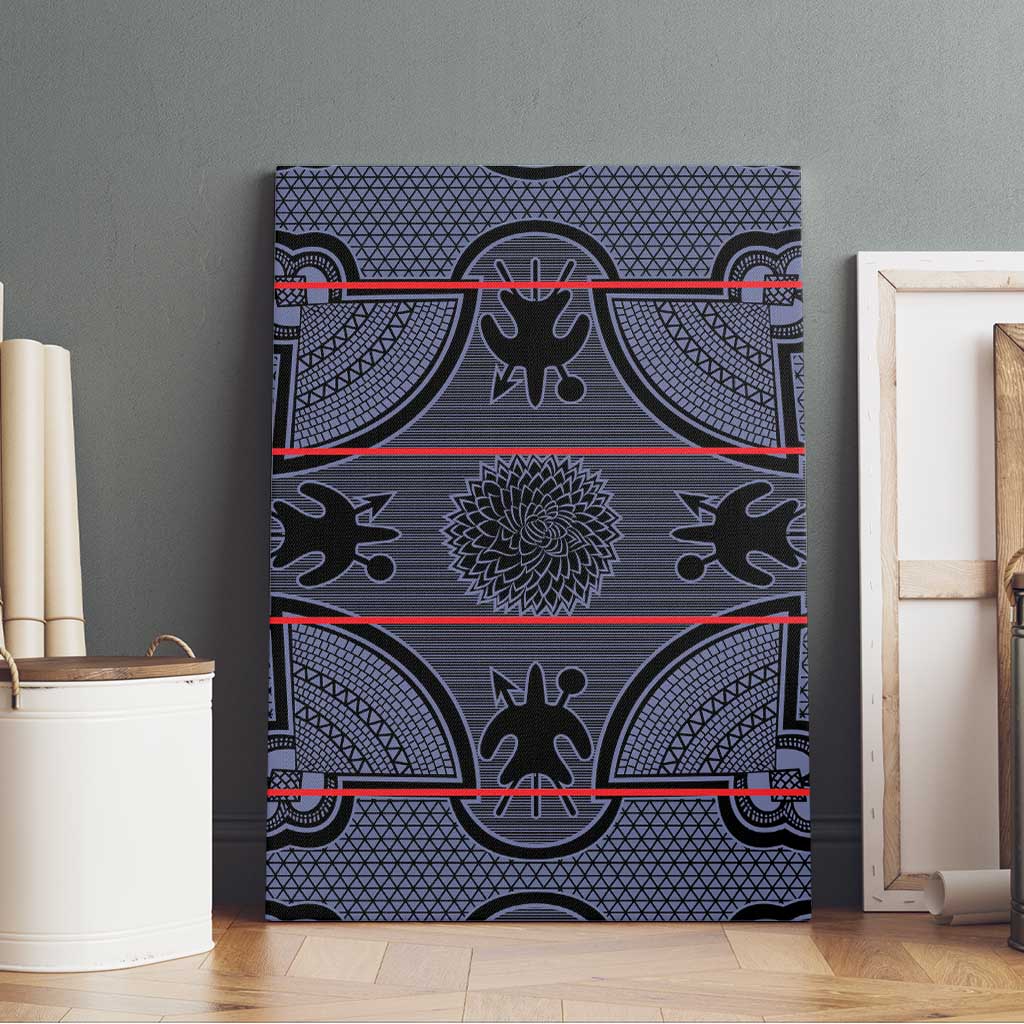 Basotho Blanket Canvas Wall Art Lesotho Seanamarena Heritage - Serenity - African Pride