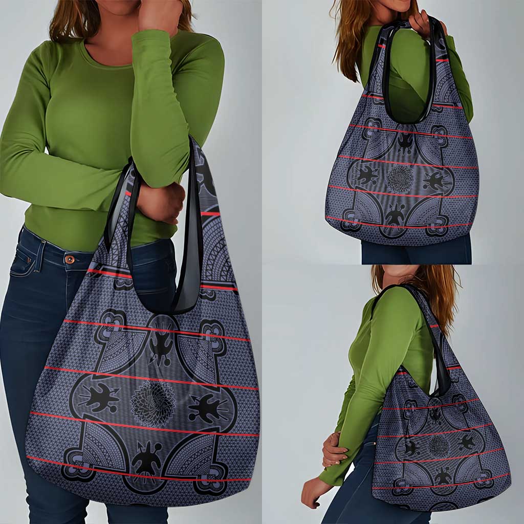 Basotho Blanket Grocery Bag Lesotho Seanamarena Heritage - Serenity - African Pride